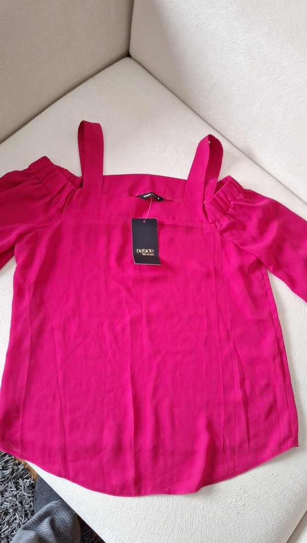 Pembe Askılı Kadın Bluz - Görsel 2