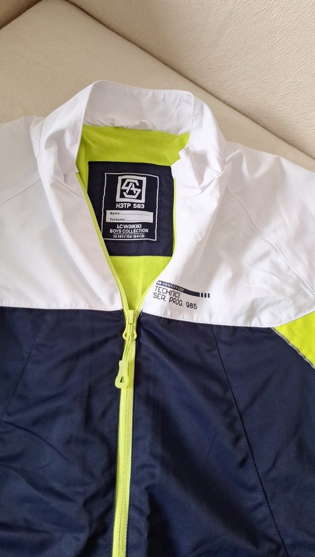 cocuk Spor Mavi Rüzgarlık Fermuarlı - Görsel 3