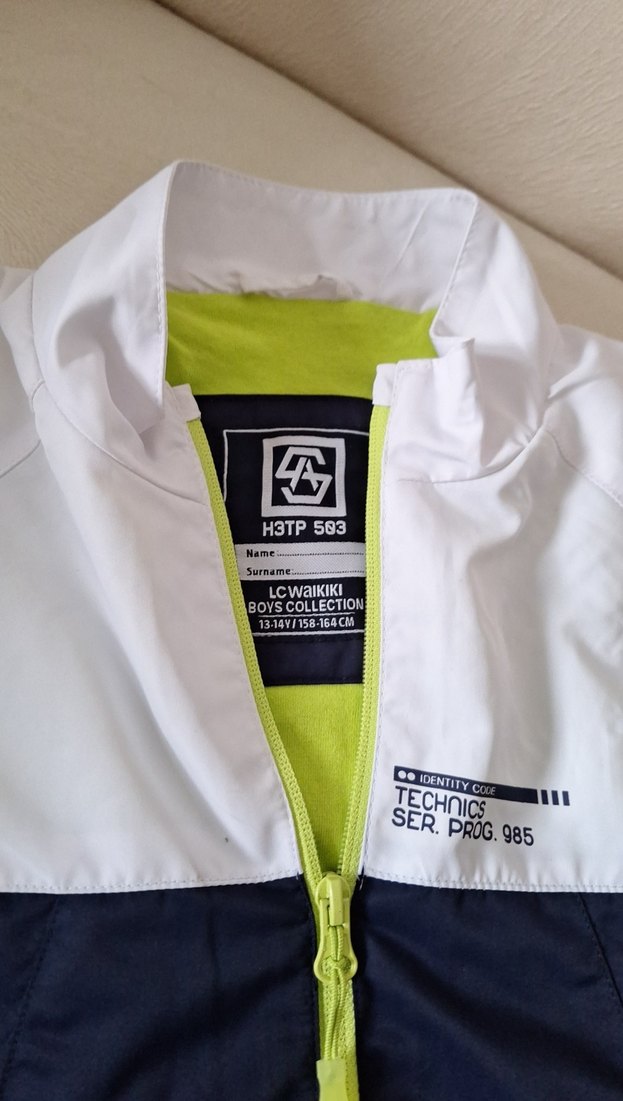 cocuk Spor Mavi Rüzgarlık Fermuarlı - Görsel 2