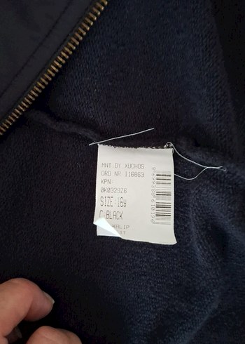 Erkek siyah  Yüksek Yakalı Fermuarlı Ceket - Görsel 5