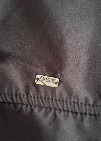 Erkek siyah  Yüksek Yakalı Fermuarlı Ceket - Görsel 3