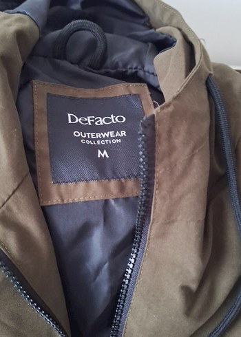 siyah haki sari Kapüşonlu  Yağmurluk - Görsel 2