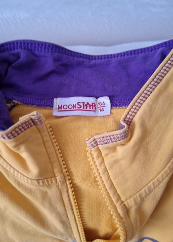 Sarı Fermuarlı Kız Çocuk Ceket - Görsel 2