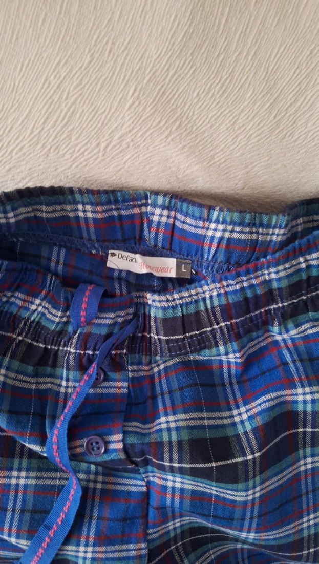 Lacivert Kısa Kollu Kadın Pijama Takımı - Görsel 5