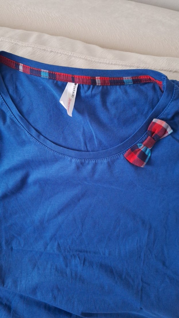 Lacivert Kısa Kollu Kadın Pijama Takımı - Görsel 2