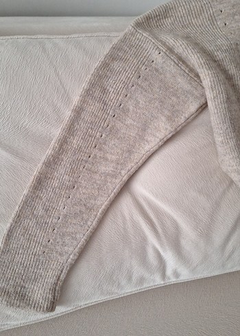 Bej Kadın Triko Bisiklet Yaka Kazak - Görsel 6