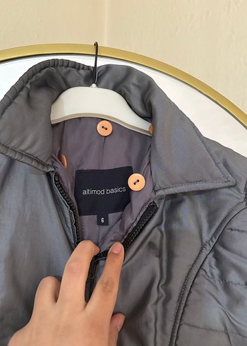 Gri erkek mont - Görsel 3