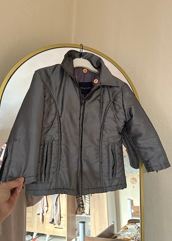 Gri erkek mont - Görsel 2