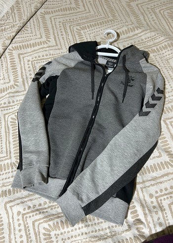 Fermuarlı Gri Kadın Sweatshirt - Görsel 3