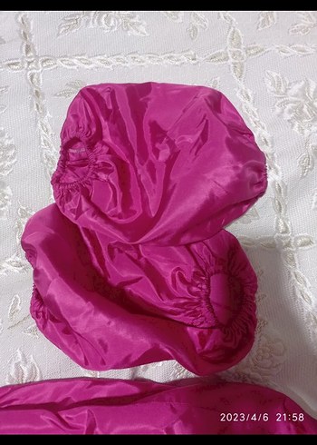 Parlak Pembe Mini Straplez Elbise - Görsel 4