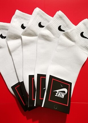 5 çift beyaz nike çorap