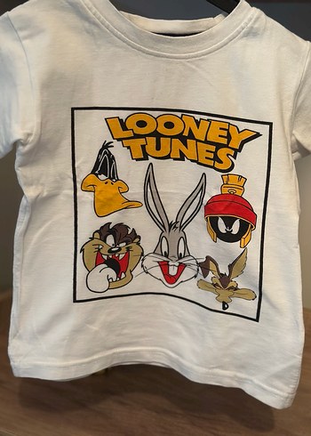 Beyaz Looney Tunes Baskılı Erkek Çocuk Tişört - Görsel 2