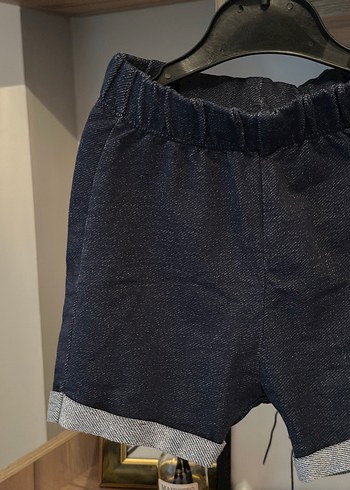 Erkek Çocuk Bel Detaylı Kot Şort - Görsel 3