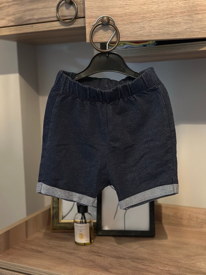 Erkek Çocuk Bel Detaylı Kot Şort - Görsel 2