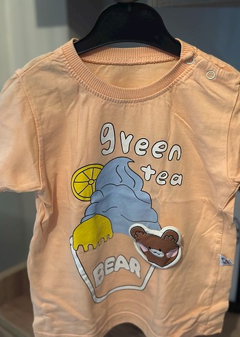 Kız Çocuk Baskılı Kısa Kollu Tişört - Görsel 2