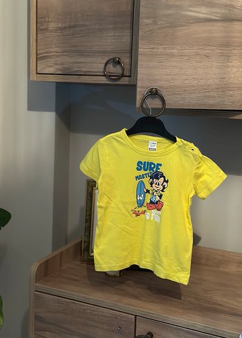 Sarı Baskılı Erkek Çocuk Tişörtü - Görsel 2