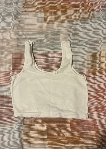 Crop krem beyaz renk - Görsel 2