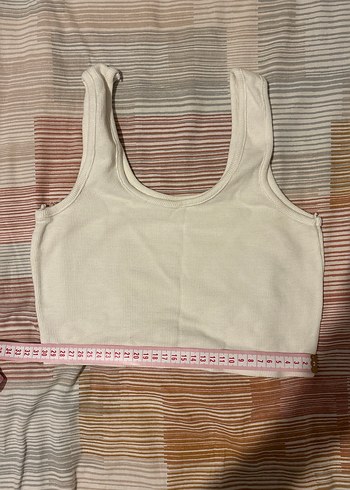 Crop krem beyaz renk - Görsel 3