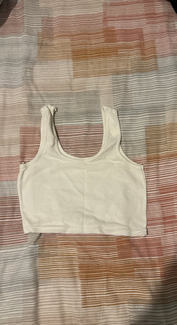 Crop krem beyaz renk - Görsel 2