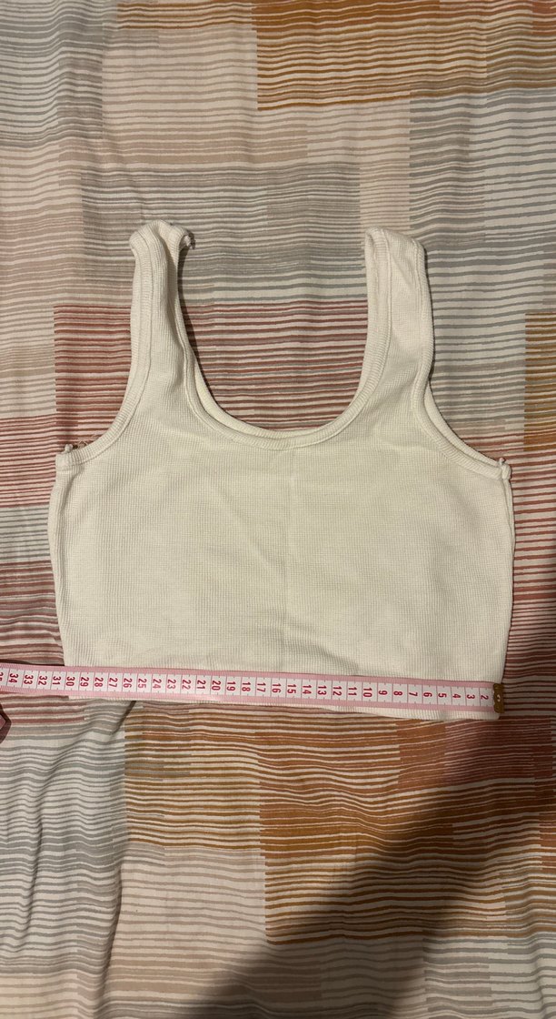 Crop krem beyaz renk - Görsel 3