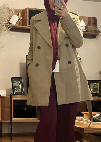 Zara Kemerli Kadın Trençkot - Görsel 9