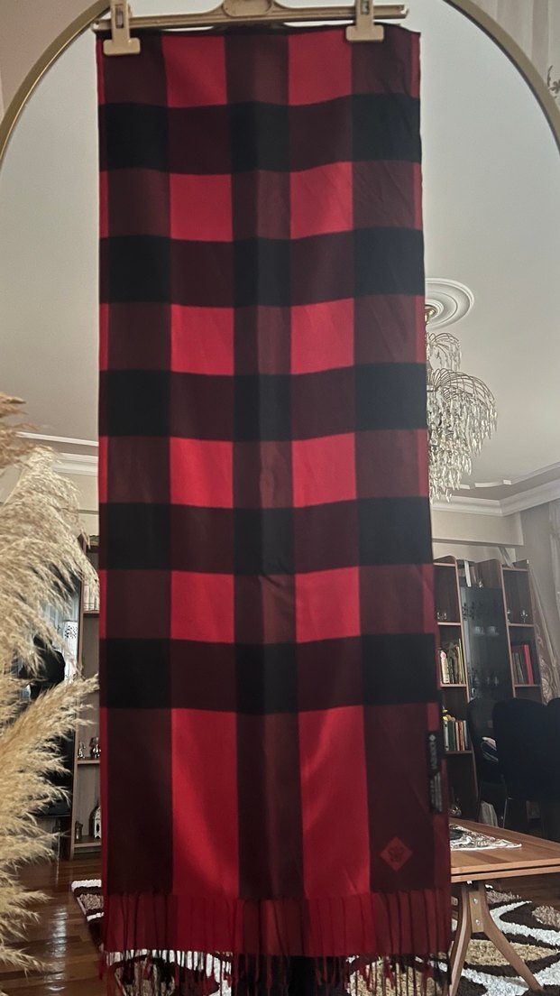 İpek evi desenli şal - Görsel 4