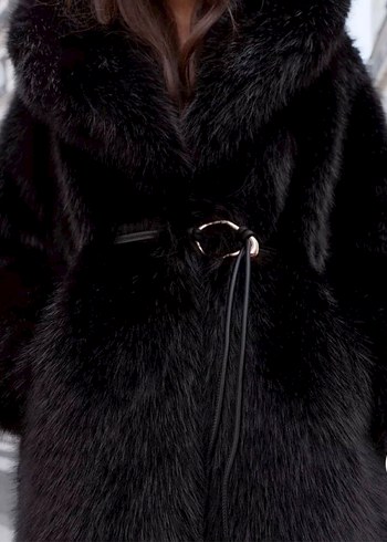 Zara viral kemerli Kürk kaban - Görsel 3