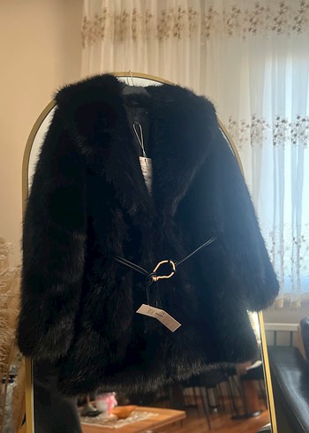 Zara viral kemerli Kürk kaban - Görsel 5