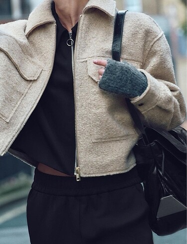 xs Beden camel Renk ZARA BUKLET KABAN