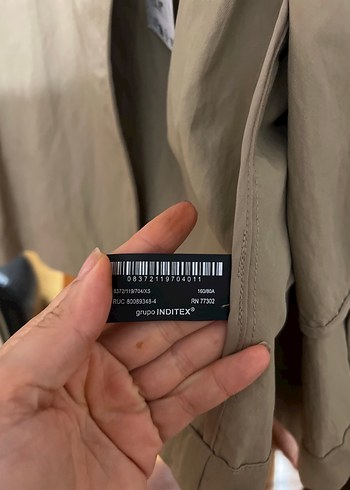 ZARA KEMERLİ KISA TRENÇKOT - Görsel 5