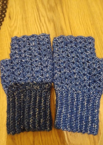 Renkli Örgü Kadın Eldivenleri - Görsel 2