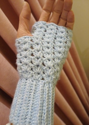 Renkli Örgü Kadın Eldivenleri - Görsel 3