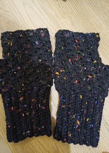 Pembe Örgü Kadın Eldivenleri - Görsel 4