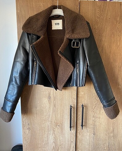 Stradivarius Kürklü Biker Ceket