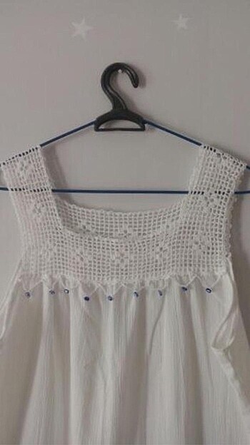 38 Beden Yazlık beyaz elbise