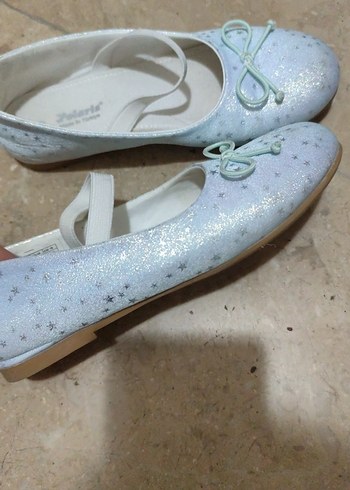 Kız Çocuk Beyaz Pastel Babet Ayakkabı - Görsel 4