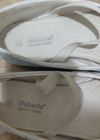 Kız Çocuk Beyaz Pastel Babet Ayakkabı - Görsel 3