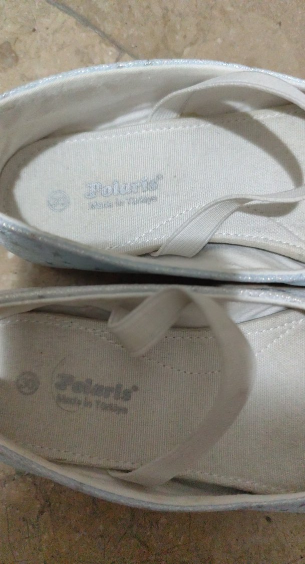 Kız Çocuk Beyaz Pastel Babet Ayakkabı - Görsel 3