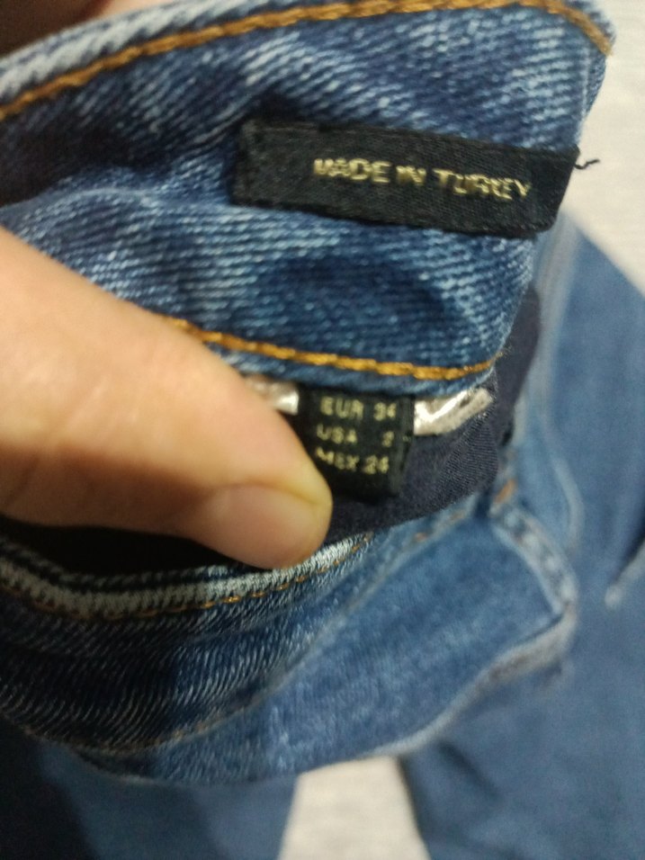 Kadın Lacivert Midi Boy Regular Fit Denim Pantolon - Görsel 3