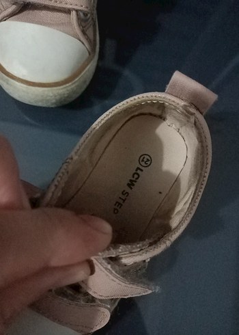 Kız Çocuk Bej Cırt Cırtlı Spor Ayakkabı 21no - Görsel 2