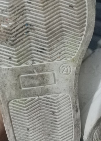 Kız Çocuk Beyaz Nakışlı Spor Ayakkabı 21no - Görsel 3