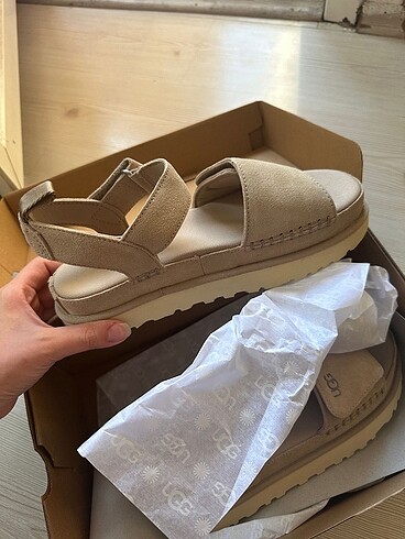 40 Beden kahverengi Renk Ugg Sandalet