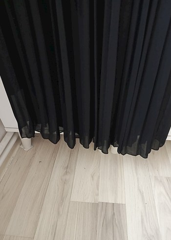 diğer Beden Siyah Pilili Uzun Kadın Etek