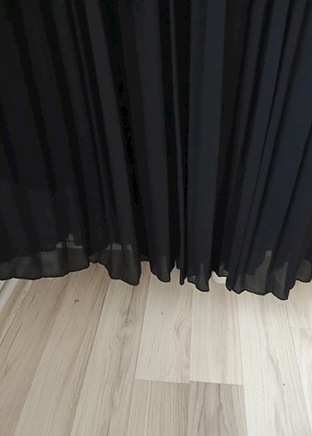 diğer Beden siyah Renk Siyah Pilili Uzun Kadın Etek