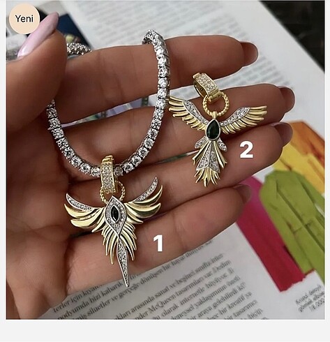 Anka kuşu charm kolye ucu