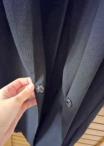 Kadın Siyah Uzun Yelek - Görsel 3