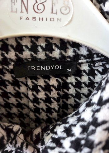 Kışlık Kadın Gri Kareli Düğmeli Gömlek - Görsel 4