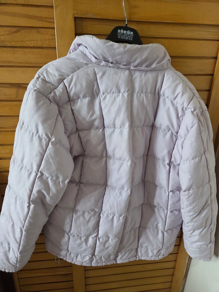 Lila Kadın Günlük Midi Mont - Görsel 2