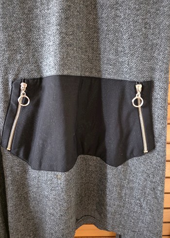 Gri Kısa Kesim Kadın Süveter - Görsel 4