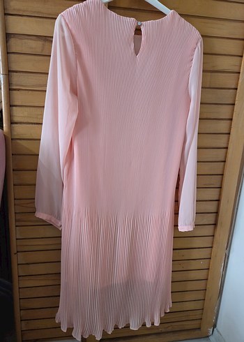 Piliseli Uzun Kollu Pembe Tunik - Görsel 2